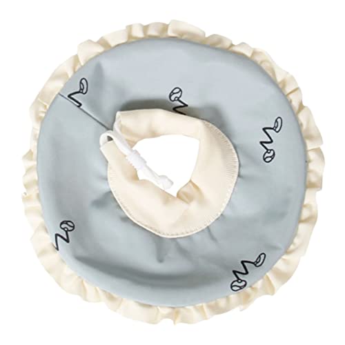 FONDOTIN 1stück Elizabethan Halskrause Schutz-Halsband Für Kleine Haustiere Anti-leck Und Anti-Kratzer-Funktion Für Meerschweinchen Und Fliegende Eichhörnchen Blau Klein von FONDOTIN