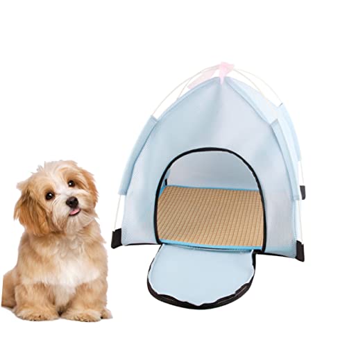 FONDOTIN 1Stk regenfestes kleines Haustierzelt Welpen Laufstall tragbares Zelt im Freien Käfig Zelt sprengen Abs Hund Haustierbedarf Tragbares Outdoor-Haustierzelt Sonnenschutzzelt Sky-Blue FONDOTIN 1Stk regenfestes kleines Haustierzelt Welpen Laufstall tragbares Zelt im Freien Käfig Zelt sprengen Abs Hund Haustierbedarf Tragbares Outdoor-Haustierzelt Sonnenschutzzelt Sky-Blue von FONDOTIN