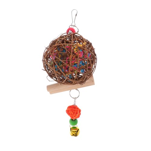 FONDOTIN 1stück Hängendes Rattanball-Spielzeug Für Vögel Kauspielzeug Für Papageien Sittiche Und Kleintiere Fördert Gesundheit Und Spielvergnügen Für Käfige Und Spielbereiche Farbe FONDOTIN 1stück Hängendes Rattanball-Spielzeug Für Vögel Kauspielzeug Für Papageien Sittiche Und Kleintiere Fördert Gesundheit Und Spielvergnügen Für Käfige Und Spielbereiche Farbe von FONDOTIN