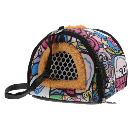 FONDOTIN 1Stück Haustier Tragetasche für Kleine Atmungsaktive und Hamstertasche für Reisen Camping und Ausflüge Robust für Ratten Hamster von FONDOTIN