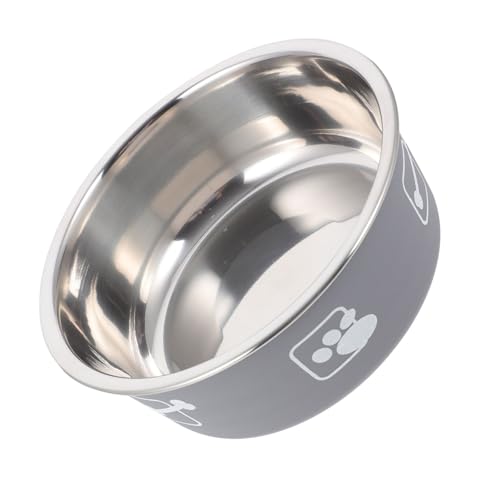 FONDOTIN 1stück Edelstahl Pet Bowl Mit Druck Rutschfester Futternapf Für Hunde Und Katzen Einfach Zu Reinigen Langlebig Und Sicher Für Haustiere von FONDOTIN