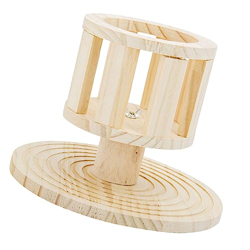FONDOTIN 1Stück Holz Futterspender Für Meerschweinchen Kreative Heuraufe Für Kleintiere Multifunktionale Futterstation Aus Holz Für Heimtiere von FONDOTIN