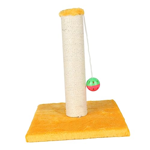 FONDOTIN 1Stück Katzenkletterrahmen Aus Hochwertigem Sisal Mit Glocke Gelb Kratzbaum Für Katzen Strapazierfähig Und Platzsparend Für Kleine Und Mittlere Katzen FONDOTIN 1Stück Katzenkletterrahmen Aus Hochwertigem Sisal Mit Glocke Gelb Kratzbaum Für Katzen Strapazierfähig Und Platzsparend Für Kleine Und Mittlere Katzen von FONDOTIN