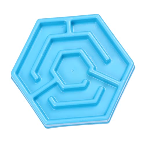 FONDOTIN 1pc Adorable Pet Fütterungsschalen Hund Katzenfutter Feeder Kreative Blütenblatt-förmige Flache Schüssel Für Haustier Langsam Essen （blau） von FONDOTIN