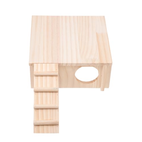 FONDOTIN 1stk Holzhaus Zwerg Meerschweinchenstall Multi Groß Meerschweinchenhaus Kammer Käfig Zubehör Für Meerschweinchen Haustier Rennmaus Hamster-hängespielzeug Hütte Heu Brown FONDOTIN 1stk Holzhaus Zwerg Meerschweinchenstall Multi Groß Meerschweinchenhaus Kammer Käfig Zubehör Für Meerschweinchen Haustier Rennmaus Hamster-hängespielzeug Hütte Heu Brown von FONDOTIN