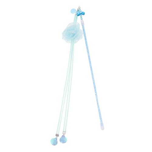 FONDOTIN 1stk Katzen-Teaser Pfingstrose Neckendes Katzenspielzeug Aus Seil Balsam Haustier Kräuseln Katzen-Donut-Tunnel Katzenspielzeug Für Drinnen Käfig Katzenstreu Blue Plastik von FONDOTIN