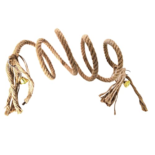FONDOTIN 1stk Kletterseil Für Papageien Rattenkäfig Aus Seil Papageienglocke Zubehör Für Vogelkäfige Windmühlen-papageienspielzeug Papagei Vogel-kletternetz Seile Eisen Yellow FONDOTIN 1stk Kletterseil Für Papageien Rattenkäfig Aus Seil Papageienglocke Zubehör Für Vogelkäfige Windmühlen-papageienspielzeug Papagei Vogel-kletternetz Seile Eisen Yellow von FONDOTIN