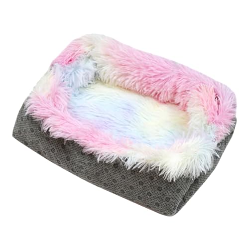 FONDOTIN 1stück Fluffy Katzenbett Matratze Plüschkissen Für Kleine Haustiere Farbenfrohes Design Waschmaschinenfest Als Sofa Praktischer Schlafplatz Für Katzen Und Kleine Hunde FONDOTIN 1stück Fluffy Katzenbett Matratze Plüschkissen Für Kleine Haustiere Farbenfrohes Design Waschmaschinenfest Als Sofa Praktischer Schlafplatz Für Katzen Und Kleine Hunde von FONDOTIN