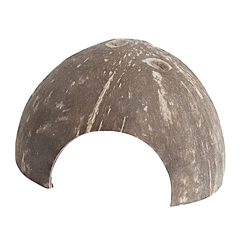 FONDOTIN 13 cm Kokosnussschale Reptilienversteck Höhle Versteck Unterschlupf Für Reptilien Eidechsen Spinnen Hamster von FONDOTIN