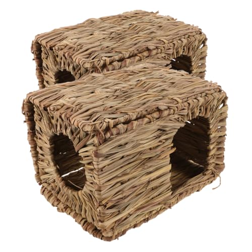 FONDOTIN 2 STÜCK Meerschweinchen Versteck Kaninchenhaus Faltbares Gras Haus für Kleintiere für Reisen und Kleine Wohnräume Sicheres Rückzugsort für Meerschweinchen und Kaninchen FONDOTIN 2 STÜCK Meerschweinchen Versteck Kaninchenhaus Faltbares Gras Haus für Kleintiere für Reisen und Kleine Wohnräume Sicheres Rückzugsort für Meerschweinchen und Kaninchen von FONDOTIN