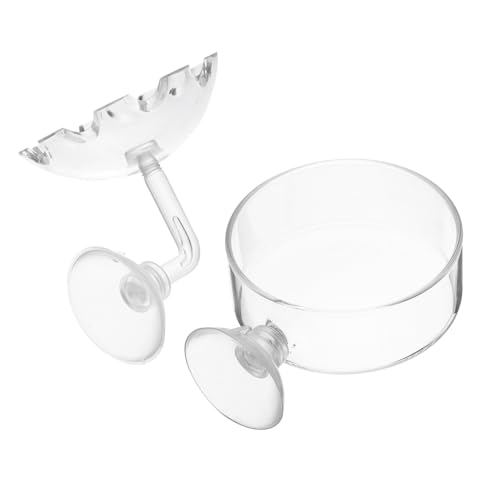 FONDOTIN 2 STÜCK Shrimp Feeding Bowl aus Klarem Glas und Acryl Transparentes Aquarium Futtergeschirr Langlebiger Garnelen Futterspender Kompakte Einfach zu Reinigen für Aquarien Zubehör FONDOTIN 2 STÜCK Shrimp Feeding Bowl aus Klarem Glas und Acryl Transparentes Aquarium Futtergeschirr Langlebiger Garnelen Futterspender Kompakte Einfach zu Reinigen für Aquarien Zubehör von FONDOTIN