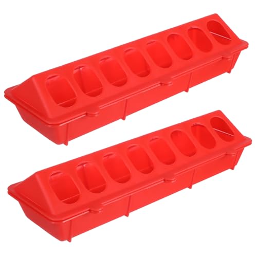 FONDOTIN 2 STÜCK Tauben Futtertrog aus Rote Futterbox für Taubenkäfige Spritzsichere Futterstation für Kleine Vögel Leicht und Einfach zu Reinigen FONDOTIN 2 STÜCK Tauben Futtertrog aus Rote Futterbox für Taubenkäfige Spritzsichere Futterstation für Kleine Vögel Leicht und Einfach zu Reinigen von FONDOTIN