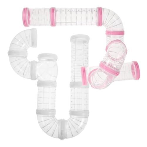 FONDOTIN Hamsterröhren- Und Tunnel-Set 2er-Pack Außenröhre Mit Anschlussstück Für Haustierkäfig-zubehör von FONDOTIN