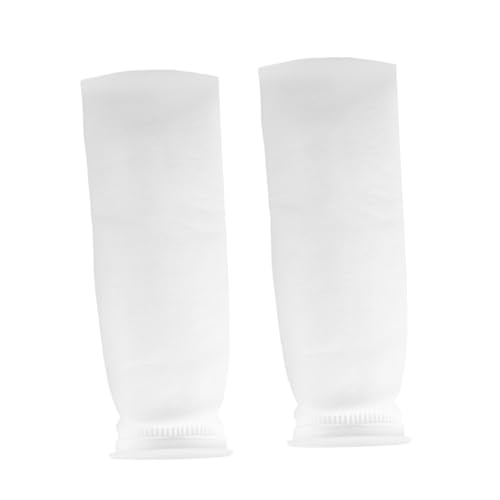 FONDOTIN 2 Stück 4 Filterbeutel für Aquarien Luft Fischtankdekor Teich Siebe Pool-Skimmer-Socke Aquarium Zubehör Aquarium-Filterbeutel aktivkohlefilter Netzfilterbeutel Sumpffilzsocke Weiß von FONDOTIN