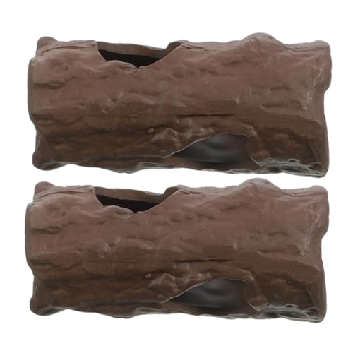 FONDOTIN 2 Stücke Aquarium Rock Cave Realistische Betta Fisch Hideout Aquarium Dekorationen Garnelen Höhle Für Artemia Brüterei von FONDOTIN