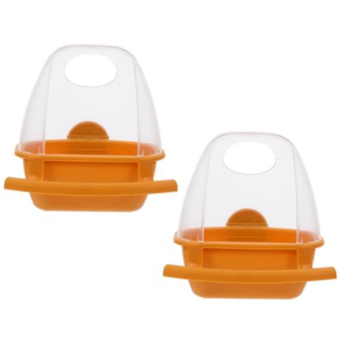 FONDOTIN 2 Stück Hängende Futter und Wasserschale für Vögel für Sittiche Nymphensittiche und Kleine Haustiere Vielseitige Käfigzubehörteile Braun FONDOTIN 2 Stück Hängende Futter und Wasserschale für Vögel für Sittiche Nymphensittiche und Kleine Haustiere Vielseitige Käfigzubehörteile Braun von FONDOTIN