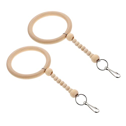 FONDOTIN 2 Stück Holzschaukel für Papageien Runde Ring Spielzeuge für Vögel für Käfig Fördert Klettern und Spielspaß FONDOTIN 2 Stück Holzschaukel für Papageien Runde Ring Spielzeuge für Vögel für Käfig Fördert Klettern und Spielspaß von FONDOTIN