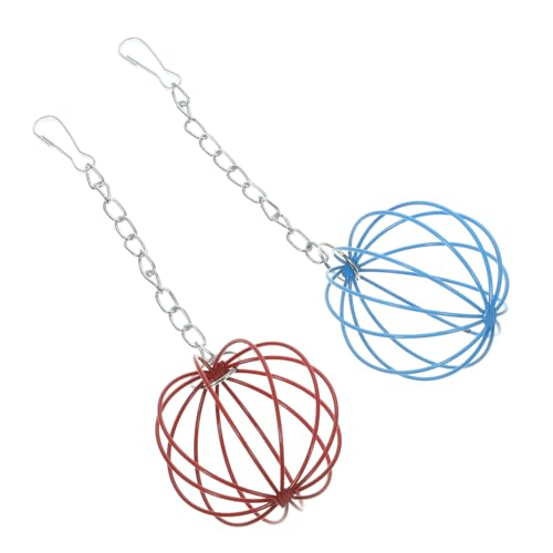 FONDOTIN 2 Stück Kaninchen Heuraufe aus Strapazierfähigem Eisen mit Aufhängung Futter Spielball für Kleine Haustiere Platzsparend für Käfig und Garten Robust und Sicher für Hamster FONDOTIN 2 Stück Kaninchen Heuraufe aus Strapazierfähigem Eisen mit Aufhängung Futter Spielball für Kleine Haustiere Platzsparend für Käfig und Garten Robust und Sicher für Hamster von FONDOTIN