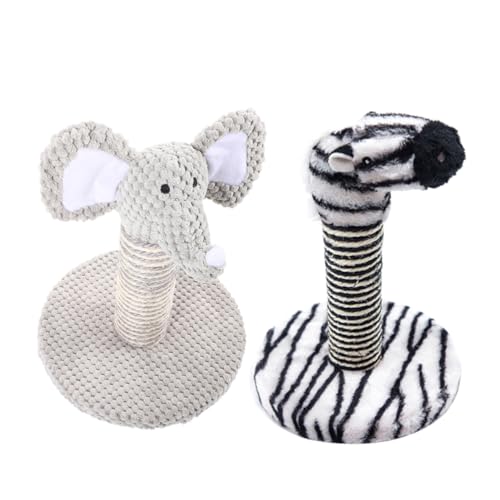 FONDOTIN 2 Stück Klettergerüst Für Katzen Katzenstreu Katzenminze Katzenfutter Automatisch Kätzchen Kratzbaum Kleine Katze Wurf Katzensachen Katze Für Wohnungskatzen Spanplatte Light Grey von FONDOTIN
