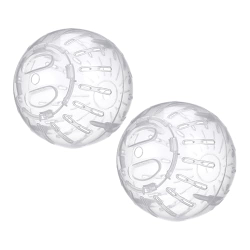 FONDOTIN 2 Stück Mini Rolling Ball Hamster Hamster zubehör Hamster Fitnessrad Hamster Spielspaß Kleintier zubehör Laufball für Hamster Mausrad Hamsterrad klein Plastik von FONDOTIN