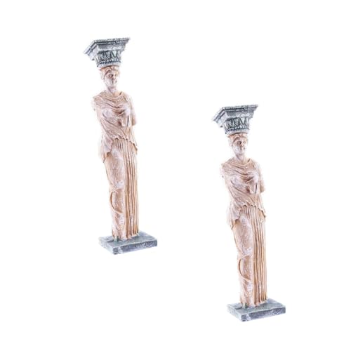 FONDOTIN 2 Stück Resin-Figur Aquarium Deko für Süßwasser Fischbecken Natürliche Aquarien Dekoration Kompakt Leicht von FONDOTIN