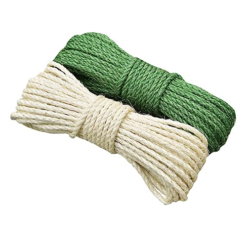 FONDOTIN 2 Stück Sisalseil Kätzchen Kratzbaum Katzenkratzbaum DIY Für Juteschnur Juteseil Praktisches Hanfseil Haushaltsersatz Hanfseil Grün FONDOTIN 2 Stück Sisalseil Kätzchen Kratzbaum Katzenkratzbaum DIY Für Juteschnur Juteseil Praktisches Hanfseil Haushaltsersatz Hanfseil Grün von FONDOTIN