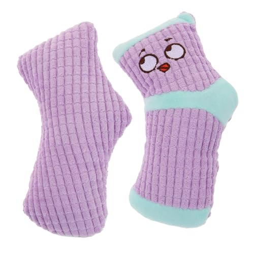 FONDOTIN 2stücke Hundespielzeug Plüschsocken-Design Interaktives Kauspielzeug Für Mittelgroße Hunde Zum Beißen Und Zähneputzen Fördert Aktivität Und Geistige von FONDOTIN