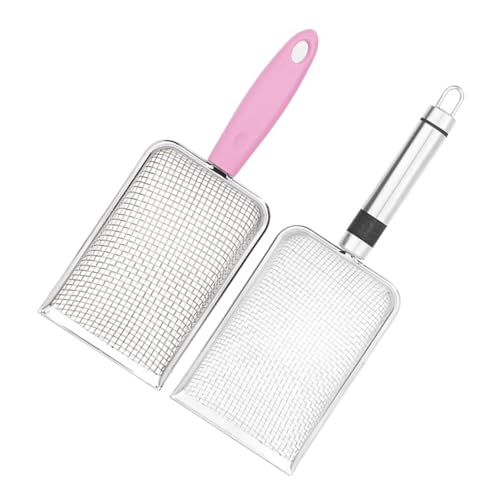 FONDOTIN 2 Stück Teiliges Edelstahlschaufel Katzentoilettensieb mit Ergonomischem Griff Leicht zu Reinigen Effiziente Siebstruktur Komfortable Handhabung für Katzenstreu und Kittenbedarf FONDOTIN 2 Stück Teiliges Edelstahlschaufel Katzentoilettensieb mit Ergonomischem Griff Leicht zu Reinigen Effiziente Siebstruktur Komfortable Handhabung für Katzenstreu und Kittenbedarf von FONDOTIN