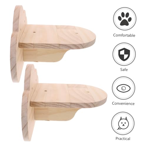 FONDOTIN 2 Stück Teiliges Katzen Wandregal aus Holz Stabile Katzenkletterstufen Wandmontierter Katzenbaum für Innen Platzsparende Katzenleiter und Ruheplattform für Katzen FONDOTIN 2 Stück Teiliges Katzen Wandregal aus Holz Stabile Katzenkletterstufen Wandmontierter Katzenbaum für Innen Platzsparende Katzenleiter und Ruheplattform für Katzen von FONDOTIN