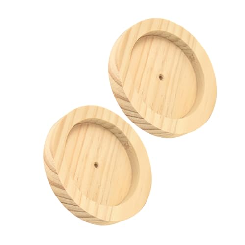 FONDOTIN 2stücke Holzschüssel Für Hamster Fütterung Gericht Langlebig Futterspender Haustier Käfig Futtermittel Halter Aus Holz Für Kleine Tiere von FONDOTIN