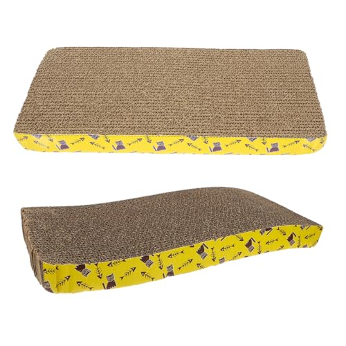 FONDOTIN 2 Stück kratzbaum für Katzen wiederverwendbares Katzenkratzpad Planke Boden Kratzpad katzenspielzeug kratzmöbel für Katzen Katzenkratzbrett lustiges Kratzbrett Wellpapier Coffee FONDOTIN 2 Stück kratzbaum für Katzen wiederverwendbares Katzenkratzpad Planke Boden Kratzpad katzenspielzeug kratzmöbel für Katzen Katzenkratzbrett lustiges Kratzbrett Wellpapier Coffee von FONDOTIN