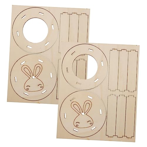 FONDOTIN 2er-Pack Holz-heu-Rack Chinchilla Feeder Bunny Stehend Feeder Für Meerschweinchen Haustierbedarf von FONDOTIN