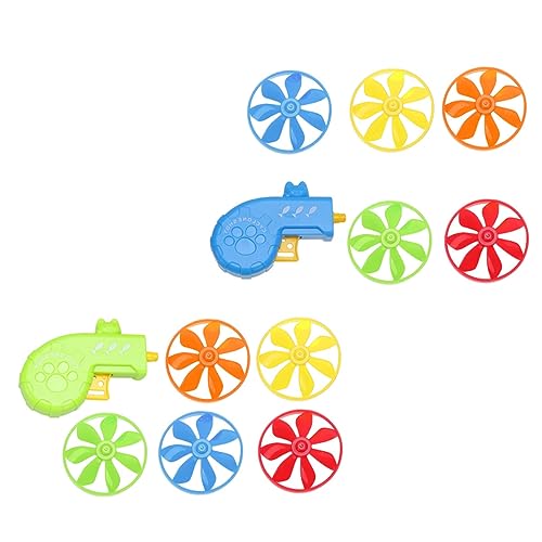 FONDOTIN 2st Lustiges Katzenspielzeug-Set Super Lustiges Outdoor-flugspielzeug Kinderspielzeug Flying Disc Launcher Spielzeug Outdoor-Geschenke Junge -untertasse Abs Katzenminze von FONDOTIN