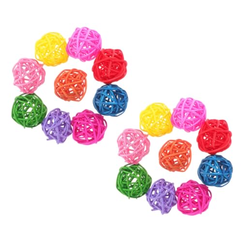 FONDOTIN 20 Stück Spielbälle Für Kleintiere Laufrad Für Hamster Papageienspielzeug Vögel Nymphensittiche Vogelspielzeug Für Meerschweinchen Für Papageienkäfig Hamsterlauf FONDOTIN 20 Stück Spielbälle Für Kleintiere Laufrad Für Hamster Papageienspielzeug Vögel Nymphensittiche Vogelspielzeug Für Meerschweinchen Für Papageienkäfig Hamsterlauf von FONDOTIN