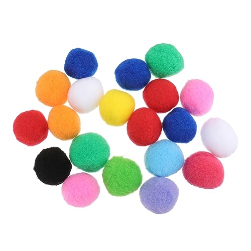 FONDOTIN 20St Pompon selber Machen Katze Katzenminze Spielzeug Mini-Spielzeug kreativität kreativekraft Decor Tier Spielzeuge Bastelpoms Pompons basteln Haarball Katzenspielzeug Garn Bommel von FONDOTIN