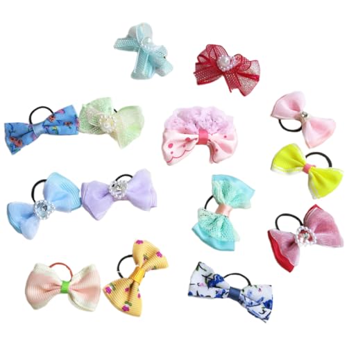 FONDOTIN 20st Bowknot-haarring Haarbänder Welpenschleifen Mit Clips Für Kleine Hundemädchen Tierhaarbürste Hundepflegezubehör Tierhaarentferner Handhaben Welpentrainingspads Hundegeschirr FONDOTIN 20st Bowknot-haarring Haarbänder Welpenschleifen Mit Clips Für Kleine Hundemädchen Tierhaarbürste Hundepflegezubehör Tierhaarentferner Handhaben Welpentrainingspads Hundegeschirr von FONDOTIN