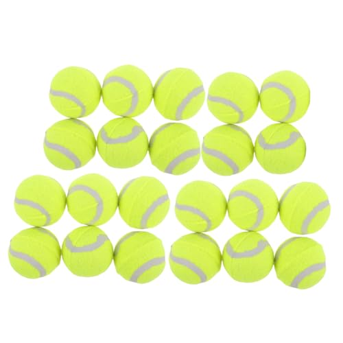 FONDOTIN Hundespielzeug 22er-Pack Tennis Für Hunde Hüpfspielzeug Apportiertraining Robustes Gummi Gelb Interaktives Spielzeug Für Haustiere FONDOTIN Hundespielzeug 22er-Pack Tennis Für Hunde Hüpfspielzeug Apportiertraining Robustes Gummi Gelb Interaktives Spielzeug Für Haustiere von FONDOTIN