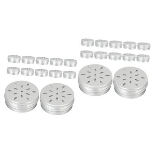 FONDOTIN 24 STK Nasentrainingsgerät für Hunde Blechdosen Hundefutterbehälter Welpenduft Hunde suchspielzeug Hunde-Suchspielzeug Geruchstrainingsgerät Kleiner Duftbehälter Aluminium Silver FONDOTIN 24 STK Nasentrainingsgerät für Hunde Blechdosen Hundefutterbehälter Welpenduft Hunde suchspielzeug Hunde-Suchspielzeug Geruchstrainingsgerät Kleiner Duftbehälter Aluminium Silver von FONDOTIN