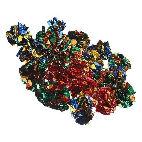 FONDOTIN 25 Stück Knisterbälle für Katzen Interaktives Katzenspielzeug Geräuschmachende Crinkle Bälle Indoor zur Selbstbeschäftigung für Kätzchen FONDOTIN 25 Stück Knisterbälle für Katzen Interaktives Katzenspielzeug Geräuschmachende Crinkle Bälle Indoor zur Selbstbeschäftigung für Kätzchen von FONDOTIN