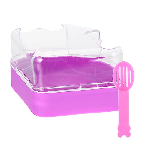FONDOTIN 2-teiliges Hamster-badehaus Sauna-Toilette für Haustiere und Stilvoll für Den Heimgebrauch Tierhandlungen Zufällige Farbe von FONDOTIN