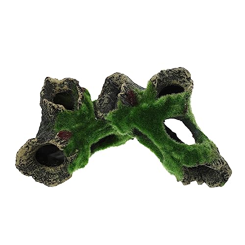 FONDOTIN 2Stücke Aquarium Dekoration Ornament Mit Moos Für Süßwasser Und Meeresaquarien Eine Natürliche Umgebung Für Fische Und Garnelen von FONDOTIN