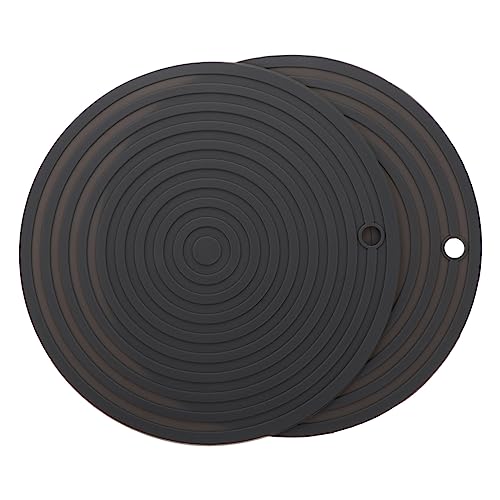 FONDOTIN 2stücke Katzen-tischset Aus Silikon Pod-pad Zum Auffangen Von Verschüttetem Futternapf-pad Mit Rutschfestem Design Verbrühschutz-pad Für Küche Und Katzentoilette von FONDOTIN