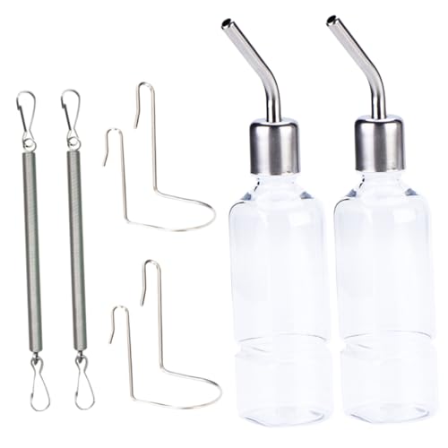 FONDOTIN 2Stücke Haustier Wasserflasche für Kaninchen Hamster Auslaufsichere Trinkflasche Nippeltränke für Kleintiere Einfache Installation FONDOTIN 2Stücke Haustier Wasserflasche für Kaninchen Hamster Auslaufsichere Trinkflasche Nippeltränke für Kleintiere Einfache Installation von FONDOTIN