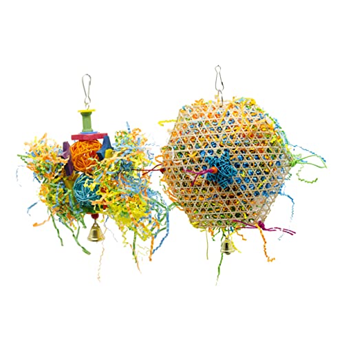 FONDOTIN 2stücke Pack Hänge-schredder Spielzeug Für Papageien Futter Zerkleinern Vogelspielzeug Bunte Bissfeste Haustierbedarf Kauspielzeug Für Papageien FONDOTIN 2stücke Pack Hänge-schredder Spielzeug Für Papageien Futter Zerkleinern Vogelspielzeug Bunte Bissfeste Haustierbedarf Kauspielzeug Für Papageien von FONDOTIN