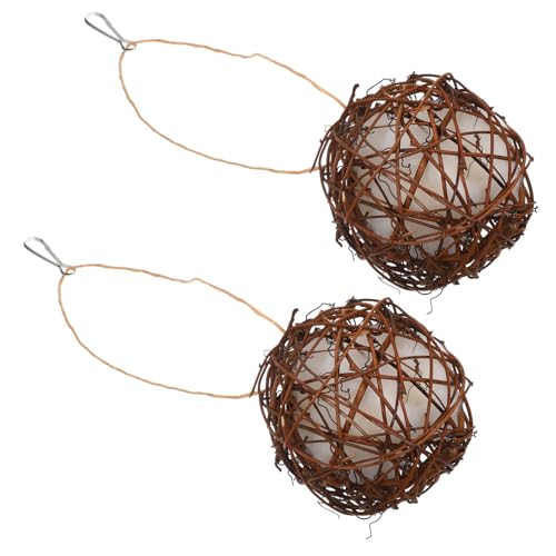 FONDOTIN 2 Pack Hummingbird Nistmaterial Woven Papagei Nahrungssuche Spielzeug Vogel Haustier Vogel Spielzeug von FONDOTIN