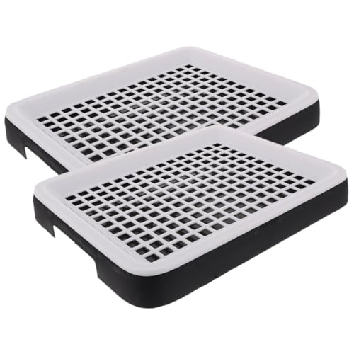 FONDOTIN 2stücke Kleine Kaninchen-Toilette wasserdichte Käfig-Toilette Für Kleintiere Praktische Leicht Zu Reinigende Litter Box Für Kaninchen Meerschweinchen Und Hamster Hochwertiges von FONDOTIN