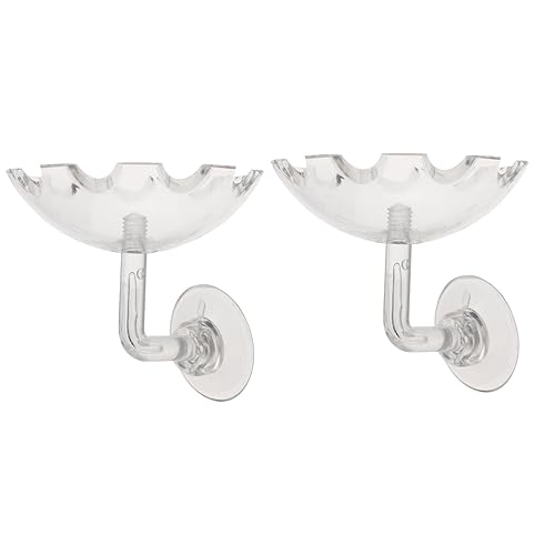FONDOTIN 2stücke Hochtransparente Garnelen-Futter Schale Mit Saugnäpfen Praktischer Futterspender Für Aquarien Und Reptilien Für Einfache Fütterung Von Garnelen Und Anderen Haustieren von FONDOTIN