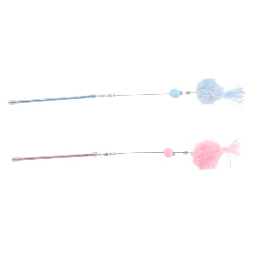 FONDOTIN 2stücke Katzenangel Mit Haarball Und Interaktives Spielzeug Mit Glöckchen Für Katzen Blau Und Stärkung Bindung Aktivität FONDOTIN 2stücke Katzenangel Mit Haarball Und Interaktives Spielzeug Mit Glöckchen Für Katzen Blau Und Stärkung Bindung Aktivität von FONDOTIN