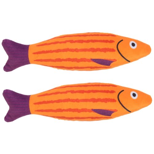 FONDOTIN Haustierspielzeug für Katzen 2er-Pack Fischspielzeug Interaktives Katzenspielzeug Cartoon-Fisch-Design für Übungen Im Innenbereich FONDOTIN Haustierspielzeug für Katzen 2er-Pack Fischspielzeug Interaktives Katzenspielzeug Cartoon-Fisch-Design für Übungen Im Innenbereich von FONDOTIN