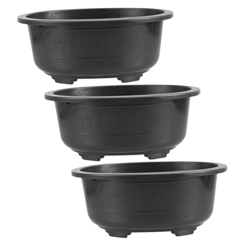FONDOTIN Blumentöpfe Für Pflanzen 12 Große Bonsai-töpfe Mit Drainage Für Dekoration Garten Zuhause von FONDOTIN